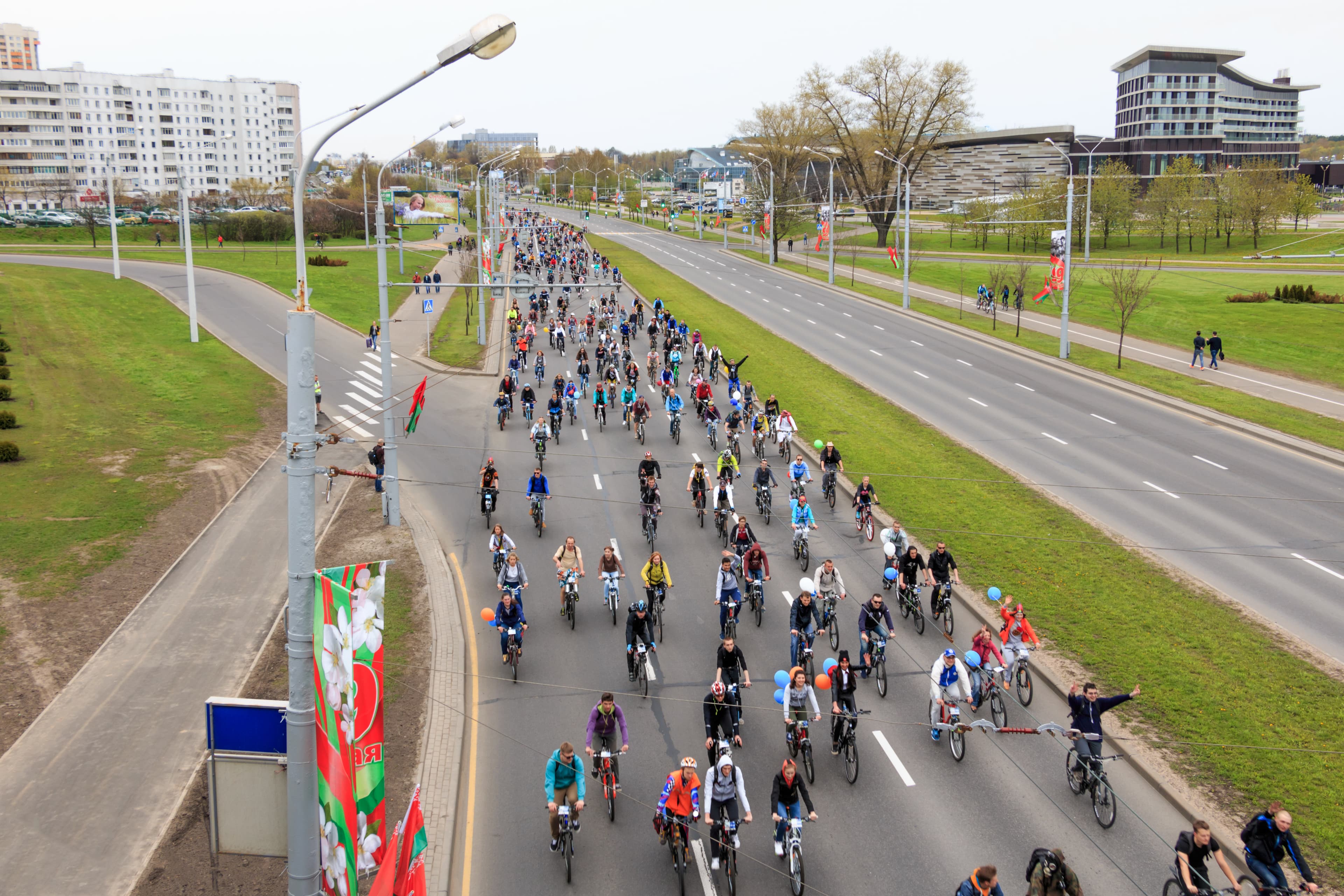 Large Group Bike Ride